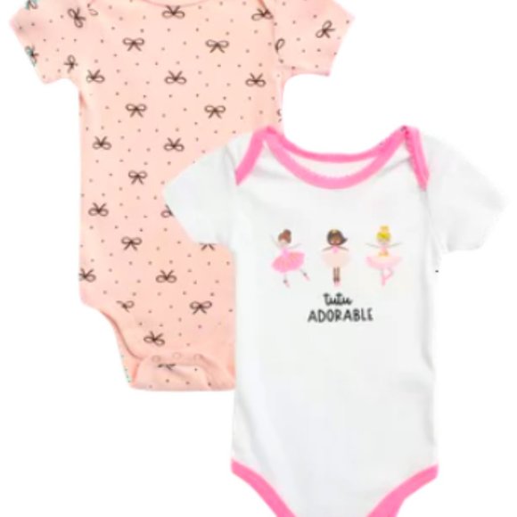 Koala kids Baby girl onesie lot of 6 Colorful graphics, comfy, breathable, pick - Picture 1 of 11